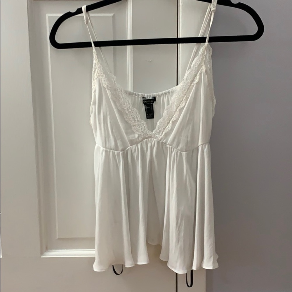 Sheer lace tank